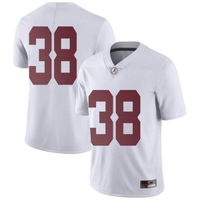 Men's Alabama Crimson Tide #38 Eric Poellnitz White Limited NCAA College Football Jersey 2403QSDB1